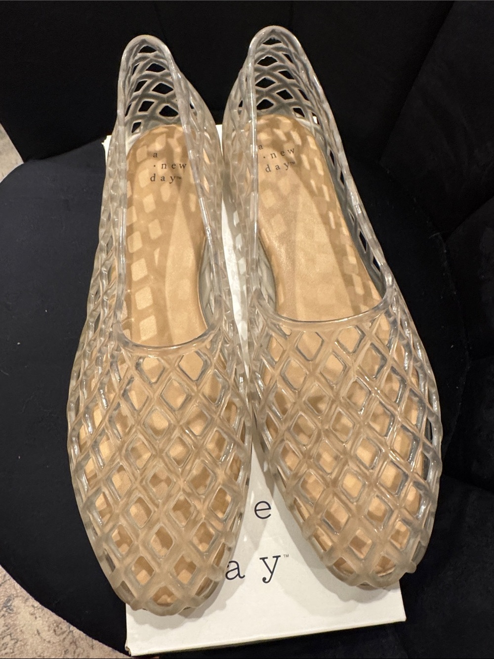 a.new day Beige/Cream Yuri Flats - Slip-On Women's Shoes